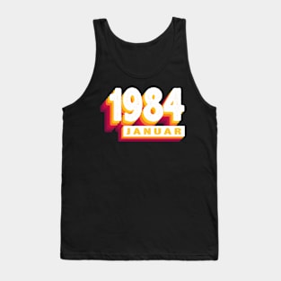 Januar 1984 0 40 Jahren Mann Frau Geburtstag Tank Top